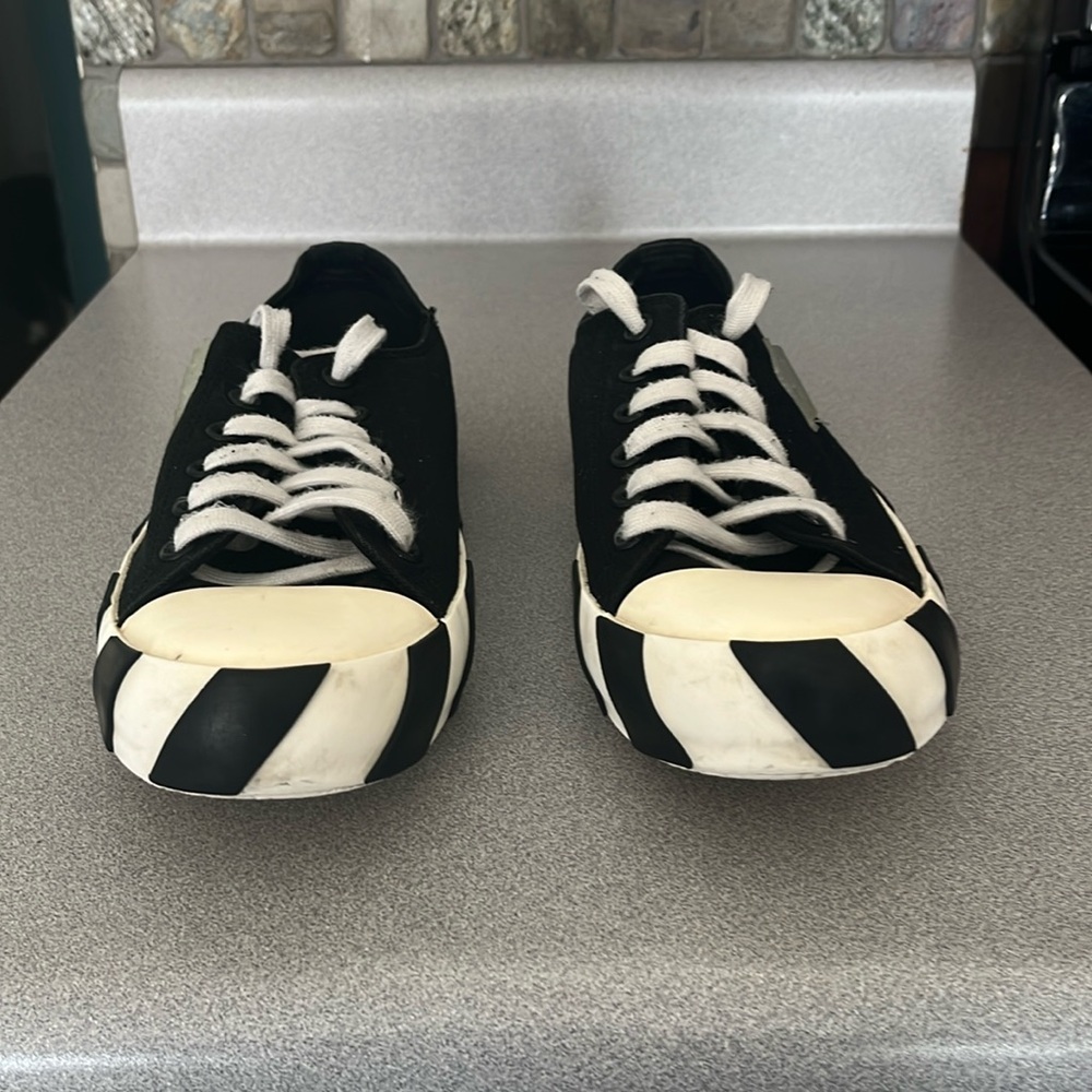 Off White Stripe Sneakers Vulcanized  EUR 42/8.5